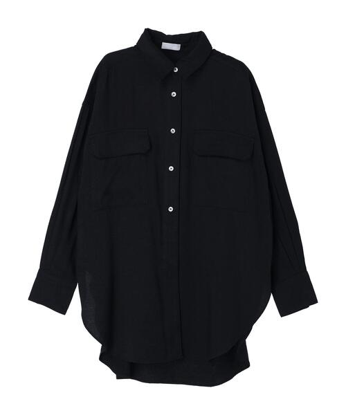 rem closet（レムクローゼット）の「オーバーワークシャツ（シャツ/ブラウス・レディース・カーキ/ブラック/ピンク系その他3/ベージュ・FREE）」の11枚目の写真