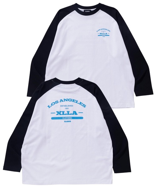 XLARGE エクストララージ ラグラン 長袖 ネイビー XLARGE(エクストララージ)の「RAGLAN LS TEE(Tシャツ