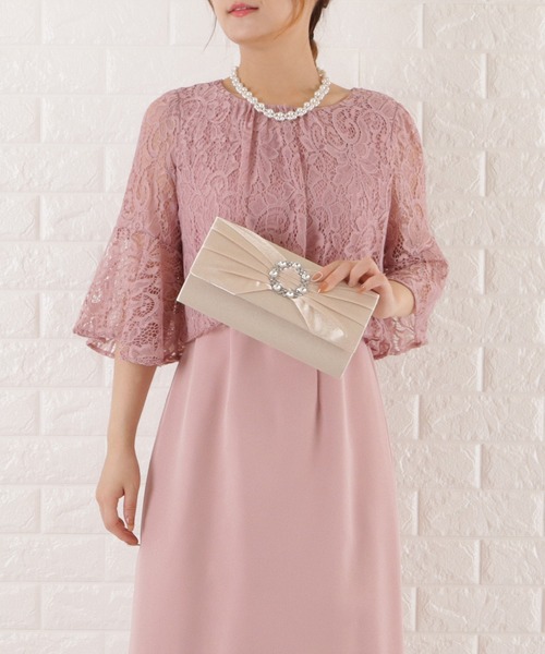 Lace Ladies(レースレディース)の「サークルビジュー2wayクラッチバッグ(クラッチバッグ・レディース・ブラック/ベージュ/グレー・FREE)」の5枚目の写真