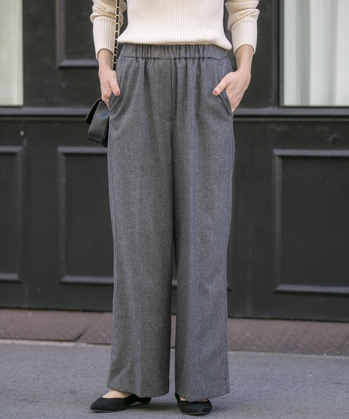 URBAN RESEARCH Sonny Label(アーバンリサーチサニーレーベル)の「ツイードワイドパンツ(その他パンツ・レディース・チャコールグレー/ライトグレー/ベージュ・36/38)」の2枚目の写真