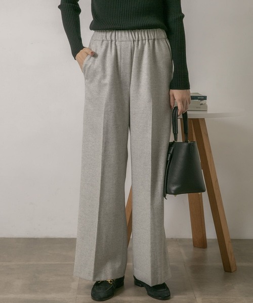 URBAN RESEARCH Sonny Label(アーバンリサーチサニーレーベル)の「ツイードワイドパンツ(その他パンツ・レディース・チャコールグレー/ライトグレー/ベージュ・36/38)」の4枚目の写真
