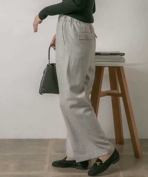 URBAN RESEARCH Sonny Label(アーバンリサーチサニーレーベル)の「ツイードワイドパンツ(その他パンツ・レディース・チャコールグレー/ライトグレー/ベージュ・36/38)」の5枚目の写真