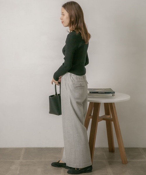 URBAN RESEARCH Sonny Label(アーバンリサーチサニーレーベル)の「ツイードワイドパンツ(その他パンツ・レディース・チャコールグレー/ライトグレー/ベージュ・36/38)」の10枚目の写真
