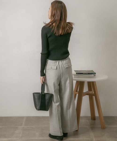 URBAN RESEARCH Sonny Label(アーバンリサーチサニーレーベル)の「ツイードワイドパンツ(その他パンツ・レディース・チャコールグレー/ライトグレー/ベージュ・36/38)」の11枚目の写真