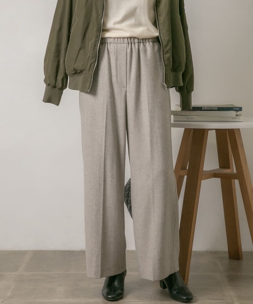 URBAN RESEARCH Sonny Label(アーバンリサーチサニーレーベル)の「ツイードワイドパンツ(その他パンツ・レディース・チャコールグレー/ライトグレー/ベージュ・36/38)」の12枚目の写真