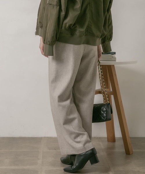 URBAN RESEARCH Sonny Label(アーバンリサーチサニーレーベル)の「ツイードワイドパンツ(その他パンツ・レディース・チャコールグレー/ライトグレー/ベージュ・36/38)」の14枚目の写真