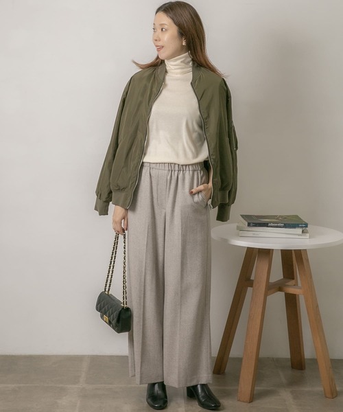 URBAN RESEARCH Sonny Label(アーバンリサーチサニーレーベル)の「ツイードワイドパンツ(その他パンツ・レディース・チャコールグレー/ライトグレー/ベージュ・36/38)」の16枚目の写真
