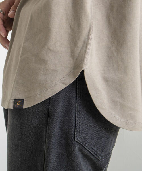 GLOSTER（グロスター）の「【GLOSTER/グロスター】レイヤードラウンドロンT（Tシャツ/カットソー・メンズ・オフホワイト/ミント/チャコールグレー/ベージュ・S/M/L）」の20枚目の写真