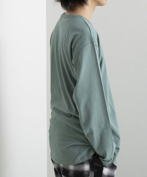 GLOSTER（グロスター）の「【GLOSTER/グロスター】レイヤードラウンドロンT（Tシャツ/カットソー・メンズ・オフホワイト/ミント/チャコールグレー/ベージュ・S/M/L）」の21枚目の写真