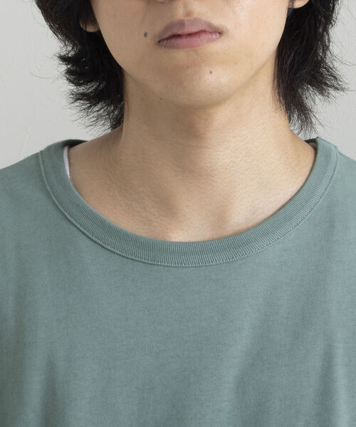 GLOSTER（グロスター）の「【GLOSTER/グロスター】レイヤードラウンドロンT（Tシャツ/カットソー・メンズ・オフホワイト/ミント/チャコールグレー/ベージュ・S/M/L）」の11枚目の写真
