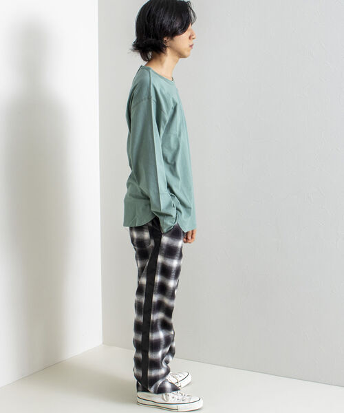 GLOSTER（グロスター）の「【GLOSTER/グロスター】レイヤードラウンドロンT（Tシャツ/カットソー・メンズ・オフホワイト/ミント/チャコールグレー/ベージュ・S/M/L）」の22枚目の写真