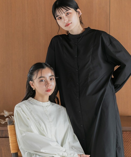 Dita Muaj.(ディータムアージュ)の「ロングシャツワンピース(ワンピース・レディース・ブラック/チェック/ホワイト・FREE)」の12枚目の写真