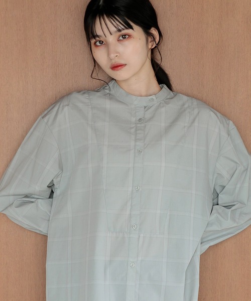 Dita Muaj.(ディータムアージュ)の「ロングシャツワンピース(ワンピース・レディース・ブラック/チェック/ホワイト・FREE)」の16枚目の写真