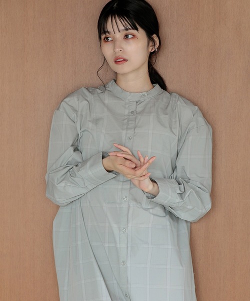 Dita Muaj.(ディータムアージュ)の「ロングシャツワンピース(ワンピース・レディース・ブラック/チェック/ホワイト・FREE)」の20枚目の写真