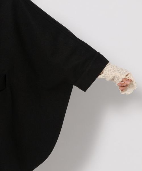 mysty woman（ミスティウーマン）の「ストール付きポンチョコート 297041（ポンチョ・レディース・ブラック/モカ/グリーン/アイボリー・FREE）」の17枚目の写真