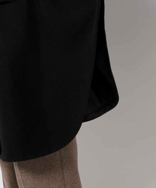 mysty woman（ミスティウーマン）の「ストール付きポンチョコート 297041（ポンチョ・レディース・ブラック/モカ/グリーン/アイボリー・FREE）」の18枚目の写真