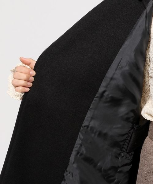 mysty woman（ミスティウーマン）の「ストール付きポンチョコート 297041（ポンチョ・レディース・ブラック/モカ/グリーン/アイボリー・FREE）」の21枚目の写真