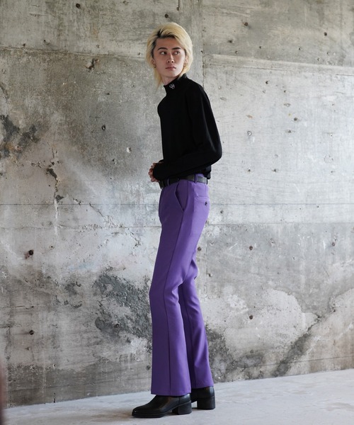 G.O.C（ジーオーシー）の「TRストレッチスリムフレアトラウザー