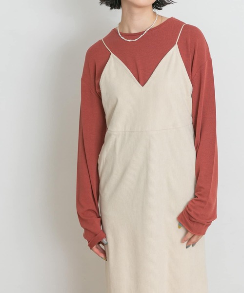 UR Lab.(アーバンリサーチラボ)の「コーデュロイキャミワンピース(ワンピース・レディース・オフホワイト/ブラウン/ネイビー・FREE)」の11枚目の写真