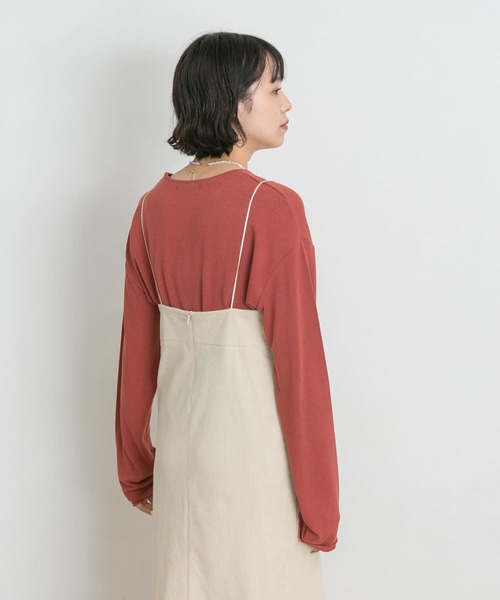 UR Lab.(アーバンリサーチラボ)の「コーデュロイキャミワンピース(ワンピース・レディース・オフホワイト/ブラウン/ネイビー・FREE)」の5枚目の写真