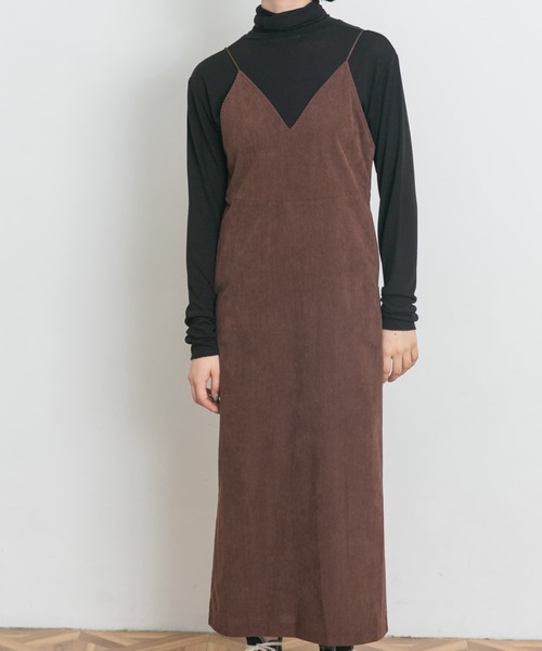 UR Lab.(アーバンリサーチラボ)の「コーデュロイキャミワンピース(ワンピース・レディース・オフホワイト/ブラウン/ネイビー・FREE)」の14枚目の写真