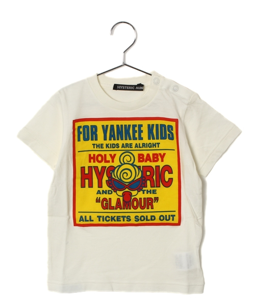 HYSTERIC MINI（ヒステリックミニ）の「BABY HYSTERIC YANKEE KIDS Tシャツ（Tシャツ/カットソー・キッズ・ホワイト/ブラック/ピンク・90）」の2枚目の写真