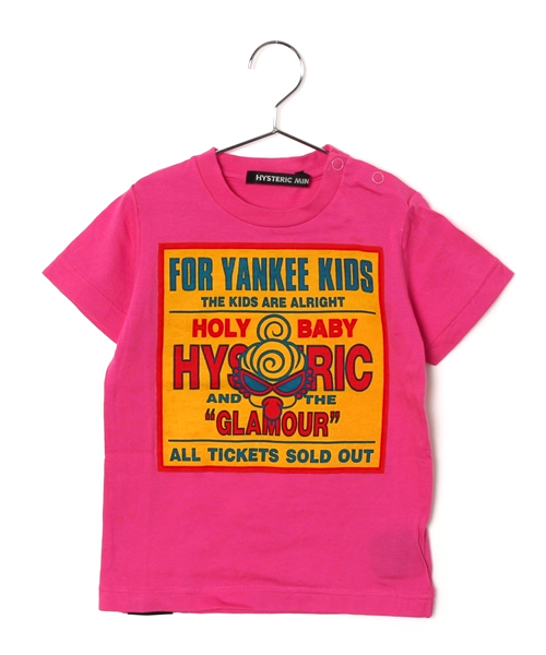 HYSTERIC MINI（ヒステリックミニ）の「BABY HYSTERIC YANKEE KIDS Tシャツ（Tシャツ/カットソー・キッズ・ホワイト/ブラック/ピンク・90）」の3枚目の写真