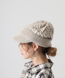FUNALIVE | jou jou lier ケーブルMIXニットキャップ(ニットキャップ/ビーニー)