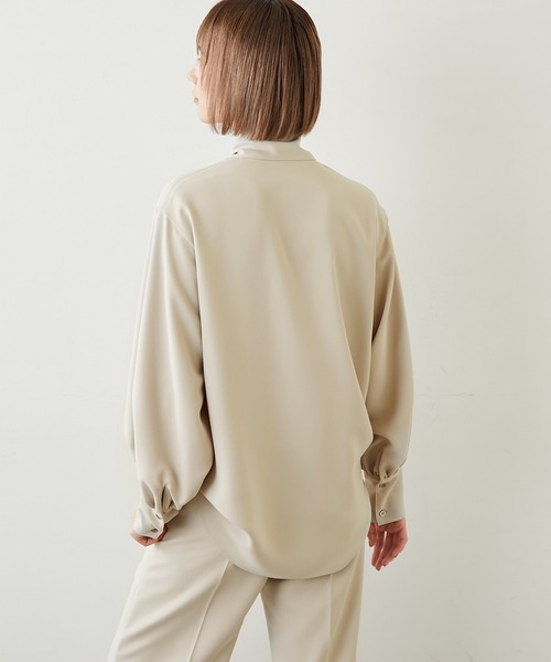 Whim Gazette（ウィムガゼット）の「ボウタイセットアップ（セットアップ・レディース・ブラック/ベージュ・FREE）」の12枚目の写真