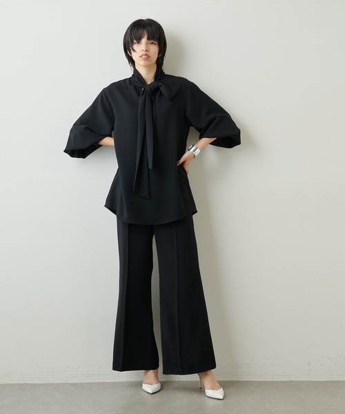 Whim Gazette（ウィムガゼット）の「ボウタイセットアップ（セットアップ・レディース・ブラック/ベージュ・FREE）」の20枚目の写真