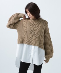 ニットドッキングワンピース