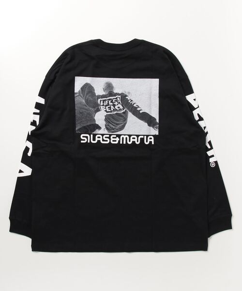 SILAS(サイラス)の「SILASxLIFE'S A BEACH PHOTO PRINT WIDE L/S TEE(Tシャツ/カットソー・メンズ・ブラック/ホワイト/ピンク・M/L/XL)」の16枚目の写真