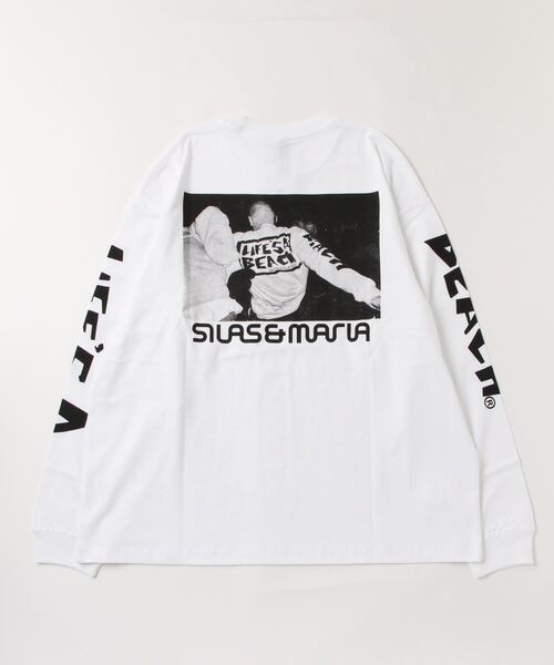 SILAS(サイラス)の「SILASxLIFE'S A BEACH PHOTO PRINT WIDE L/S TEE(Tシャツ/カットソー・メンズ・ブラック/ホワイト/ピンク・M/L/XL)」の18枚目の写真