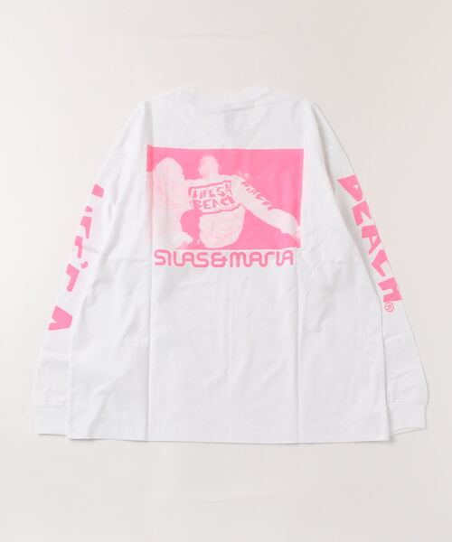 SILAS(サイラス)の「SILASxLIFE'S A BEACH PHOTO PRINT WIDE L/S TEE(Tシャツ/カットソー・メンズ・ブラック/ホワイト/ピンク・M/L/XL)」の19枚目の写真