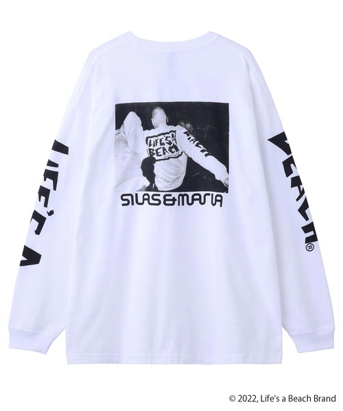 SILAS(サイラス)の「SILASxLIFE'S A BEACH PHOTO PRINT WIDE L/S TEE(Tシャツ/カットソー・メンズ・ブラック/ホワイト/ピンク・M/L/XL)」の21枚目の写真