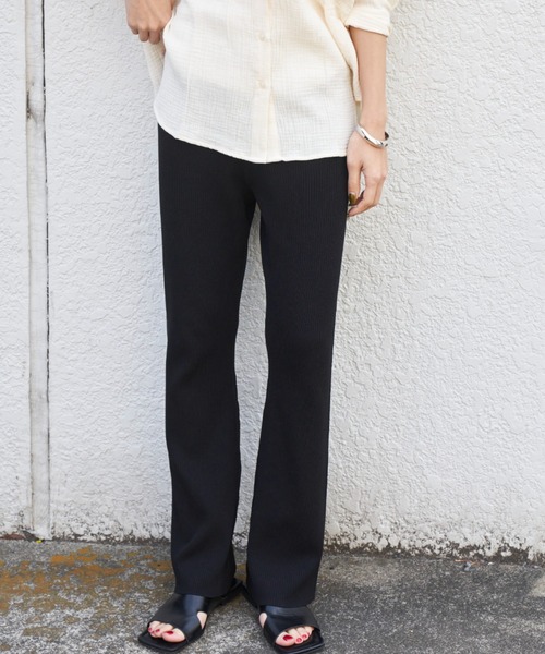 Auntie Rosa Holiday（アンティローザホリデー）の「レーヨンナイロンリブニットパンツ / サイズ展開あり（その他パンツ・レディース・ブラック/グレー/イエロー/アイボリー・SMALL/MEDIUM）」の21枚目の写真