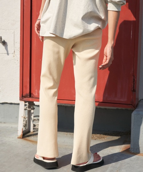 Auntie Rosa Holiday（アンティローザホリデー）の「レーヨンナイロンリブニットパンツ / サイズ展開あり（その他パンツ・レディース・ブラック/グレー/イエロー/アイボリー・SMALL/MEDIUM）」の13枚目の写真