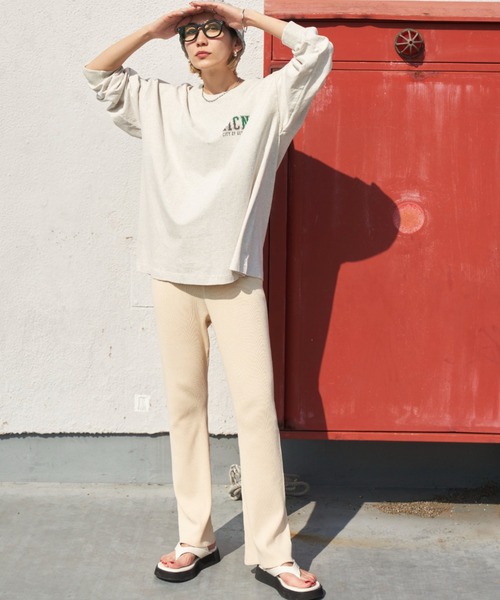 Auntie Rosa Holiday（アンティローザホリデー）の「レーヨンナイロンリブニットパンツ / サイズ展開あり（その他パンツ・レディース・ブラック/グレー/イエロー/アイボリー・SMALL/MEDIUM）」の16枚目の写真