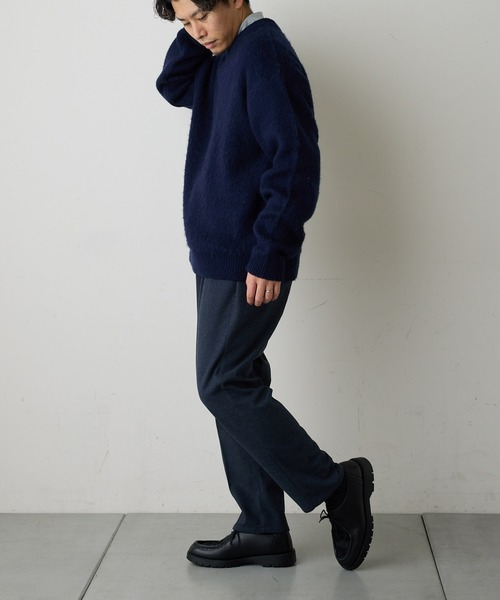 CIAOPANIC TYPY(チャオパニックティピー)の「□ストレッチウォーム起毛テーパードパンツ(スラックス・メンズ・ベージュ/チャコールグレー/ライトグレー/ダークネイビー・S/M/L)」の5枚目の写真