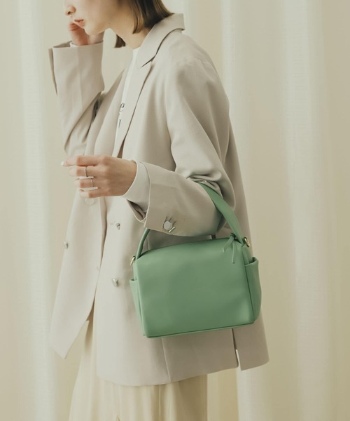 SENSE OF PLACE by URBAN RESEARCH（センスオブプレイスバイアーバンリサーチ）の「ワンハンドルバッグ（ハンドバッグ・レディース・アイボリー/ブラック/グリーン・ONE）」の6枚目の写真