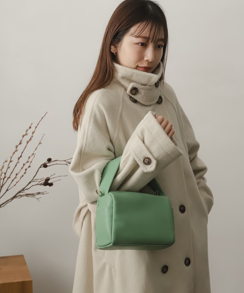 SENSE OF PLACE by URBAN RESEARCH（センスオブプレイスバイアーバンリサーチ）の「ワンハンドルバッグ（ハンドバッグ・レディース・アイボリー/ブラック/グリーン・ONE）」の9枚目の写真