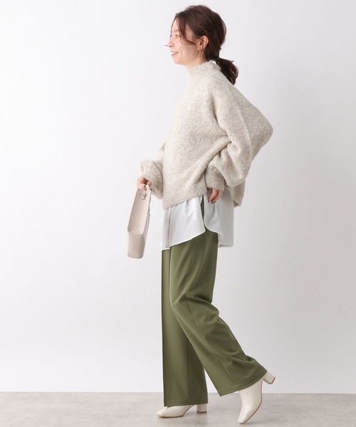 LEPSIM（レプシィム）の「ソデタプボリュームプルオーバー　169419（ニット/セーター・レディース・グレー/オフホワイト/ピンク・FREE）」の4枚目の写真