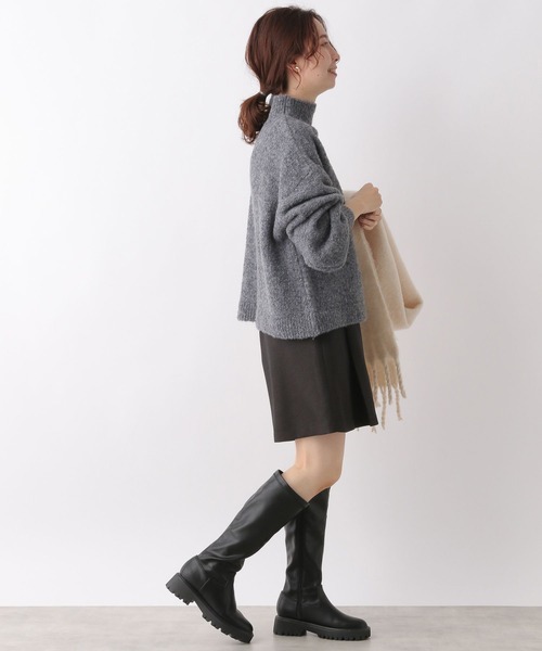 LEPSIM（レプシィム）の「ソデタプボリュームプルオーバー　169419（ニット/セーター・レディース・グレー/オフホワイト/ピンク・FREE）」の7枚目の写真