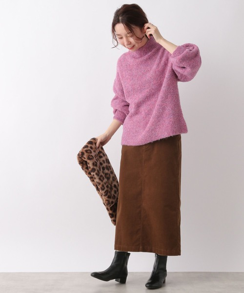 LEPSIM（レプシィム）の「ソデタプボリュームプルオーバー　169419（ニット/セーター・レディース・グレー/オフホワイト/ピンク・FREE）」の8枚目の写真