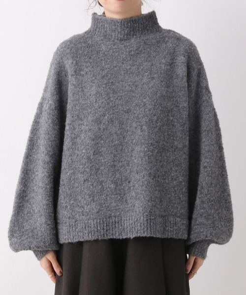 LEPSIM（レプシィム）の「ソデタプボリュームプルオーバー　169419（ニット/セーター・レディース・グレー/オフホワイト/ピンク・FREE）」の9枚目の写真