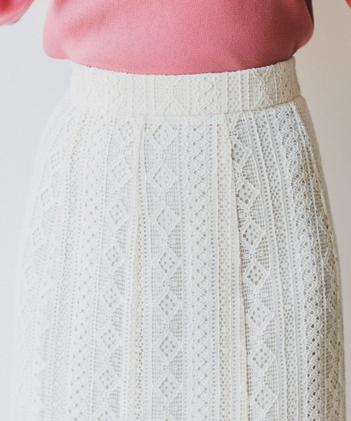 Andemiu（アンデミュウ）の「レースマーメイドスカート186511（スカート・レディース・ネイビー/ラベンダー/アイボリー・SMALL/MEDIUM）」の13枚目の写真