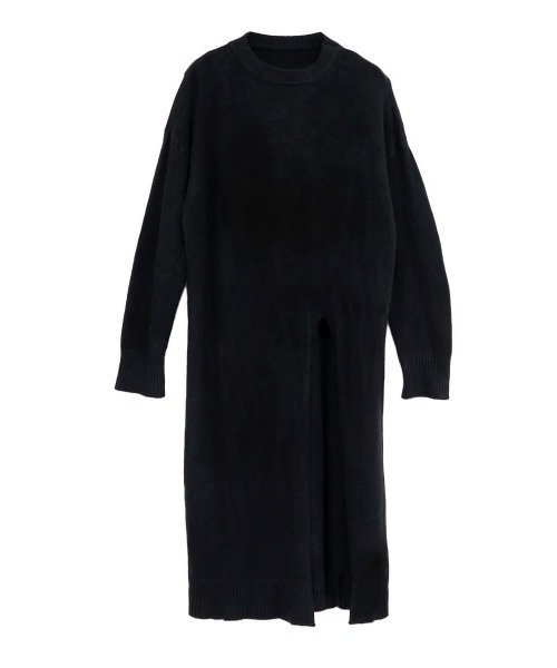 LVEU.（ラブユ.）の「Side slit long knit / サイドスリットロング