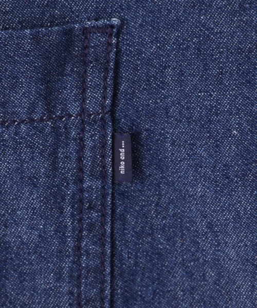 niko and...（ニコアンド）の「[niko and ...JEANS 2023SS]ワークスタンドワンピース（シャツワンピース・レディース・ライトブルー/ブルー・FREE）」の12枚目の写真