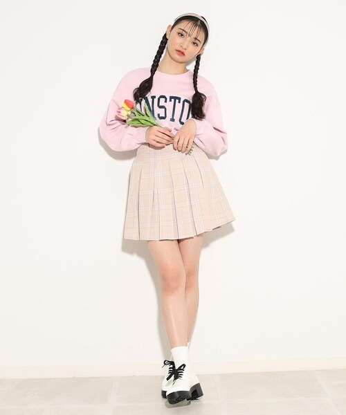 PINK-latte（ピンクラテ）の「◆【130cmサイズあり/ウエスト調整可】定番人気商品♪アジャスター付プリーツスカート（スカート・キッズ・ベージュ系その他4/ホワイト系4/グレー系1/ブルー系6/ブラック系1/ベージュ系1/ブルー系1・15 /13/14/16）」の18枚目の写真