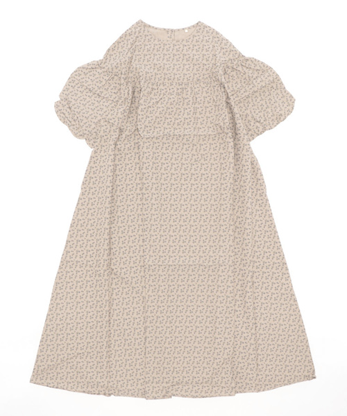 ＪＵＧＬＡＮＳ（ユグランス）の「☆ 爽やかな装い叶う。小花柄バルーンスリーブヨーク切替マキシワンピース　55-5064（ワンピース・レディース・ミント/パープル/ベージュ・FREE）」の9枚目の写真